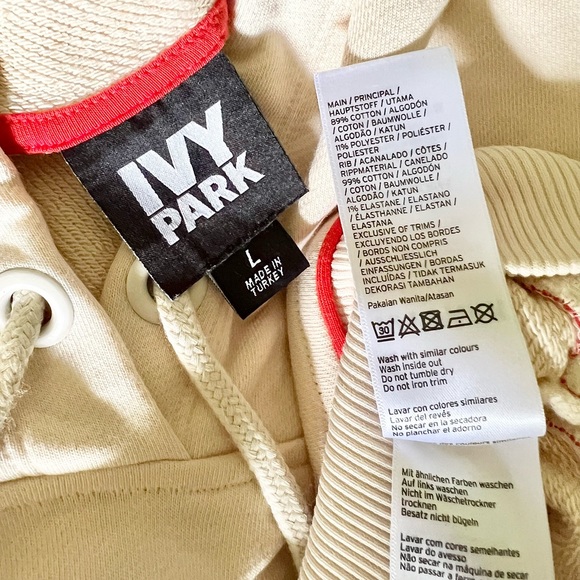 Ivy Park Cropped Hoodie Size Large - Picture 8 of 8